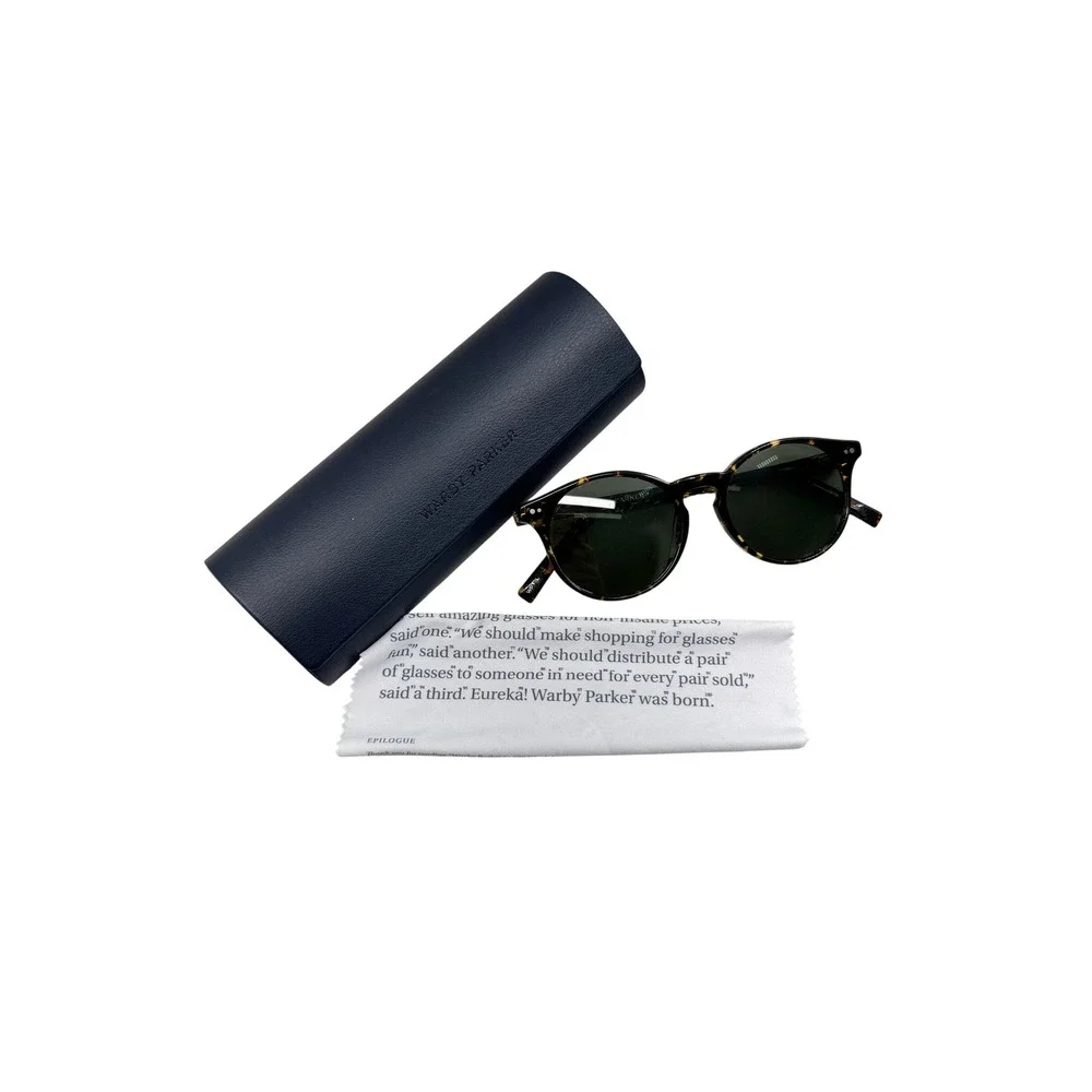 Warby Parker Renton N 302 Tortoise Round Sunglasses Women 49-16-140